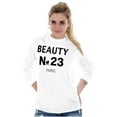 thumbnail image 4 of Fashionista Beauty No 23 Paris Heart Women Plus Size Long Sleeve Graphic Tee Brisco Brands 2X, 4 of 5