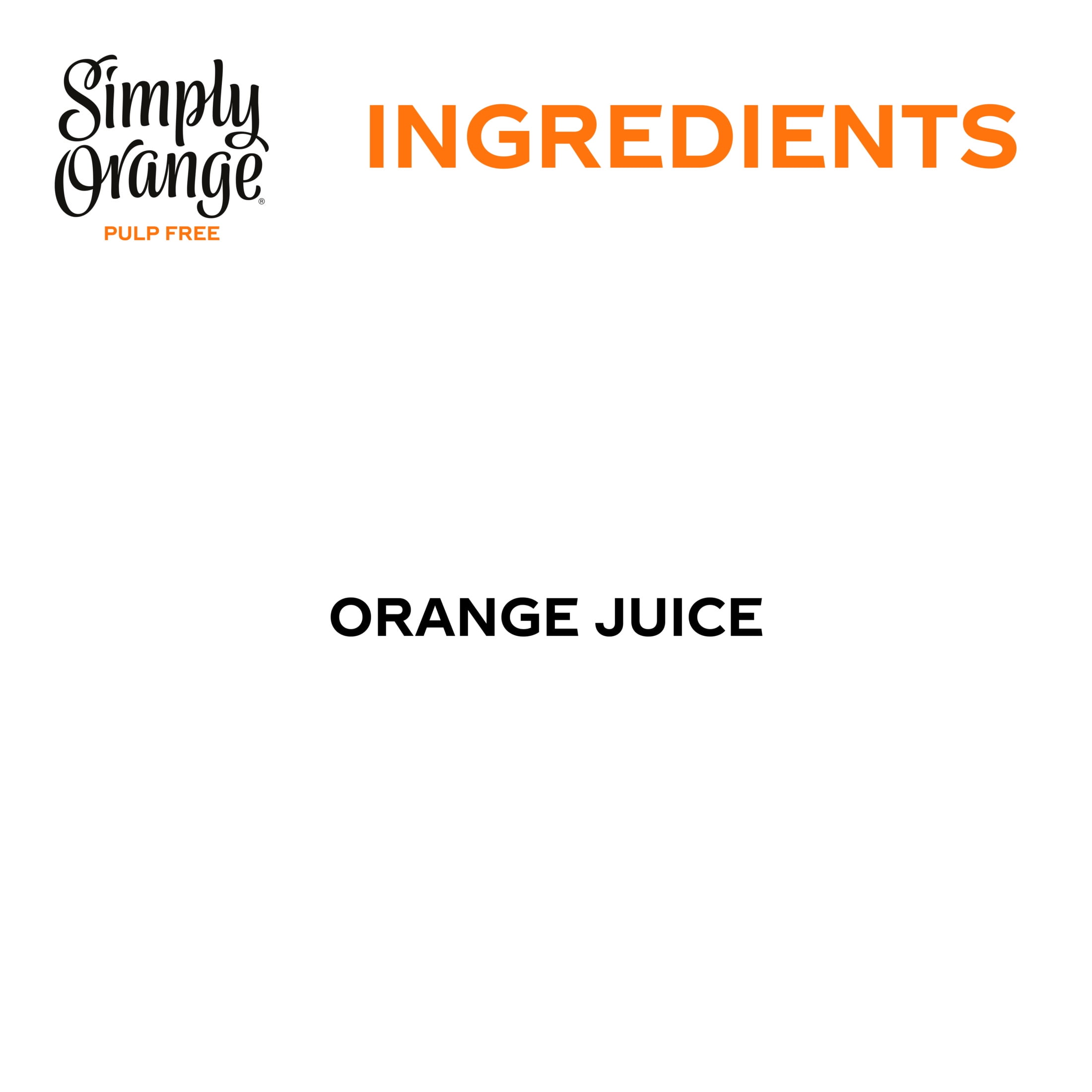 Simply Orange Pulp-Free Orange Juice Bottle, 46 fl oz