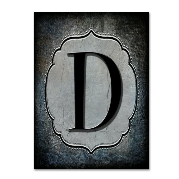 Trademark Fine Art 'Letter D' Canvas Art by LightBoxJournal