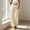 *Beige, variant on Women's High Waist Elastic Waist Yoga Pants with Pockets,Casual Stretchy Loose Trousers Beige,Women's Plus XL