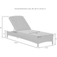 Palm Harbor Reclining Wicker Outdoor Chaise Lounge Chair for Patio, Deck, Poolside, Brown with
