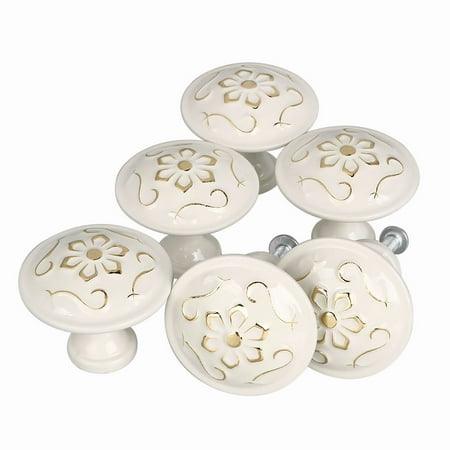 6x European Style Cupboard Cabinet Knob Wardrobe Drawer Door Pull