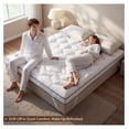 thumbnail image 5 of Queen Mattress Topper 3 Inch Ultra Thick Soft Memory Foam Mattress Topper for Back Pain Pillow Top Mattress Topper Queen for Bedrooms, Guest Rooms & RVs, 80x60 Inch., 5 of 8