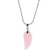 thumbnail image 1 of Cadena de Collar Hugo con colgante de piedra de cristal tallada a mano con ángel rosa, 1 of 5