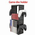 thumbnail image 3 of PS5 Storage Bracket with Headset and Controller Holder - ABS Material, Game Disc Organizer for PS4/Xbox Series X - Holds 24 Game Discs and 4 Controllers (No Battery or Electronic Components), 3 of 8