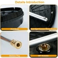 thumbnail image 4 of 15" High Pressure Flat Washer Surface Cleaner TeqHome Stainless Steel Power Washer Surface Washer 4000 PSI for Driveway Sidewalk Patio, 4 of 14