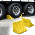 thumbnail image 1 of Yescom Cales de Roue Robustes 2 Pack pour Roues de Moins de 50 Pouces Pneus pour Véhicule Récréatif Camion Voiture Bateau Jaune, 1 of 9