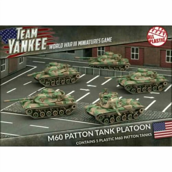 Team Yankee American M60 Tank Patton Platoon (Plastique) Neuf