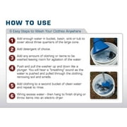 Manual Breathing Laundry Clothes Washer Plunger Heavy Duty Agitator