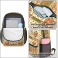 thumbnail image 4 of Pioneer Flower Floral Print Pattern 17" School Backpacks for Teens,Waterproof Oxford Fabric,S-Shape Padded Straps for School,Travel,Hiking,Camping, 4 of 5