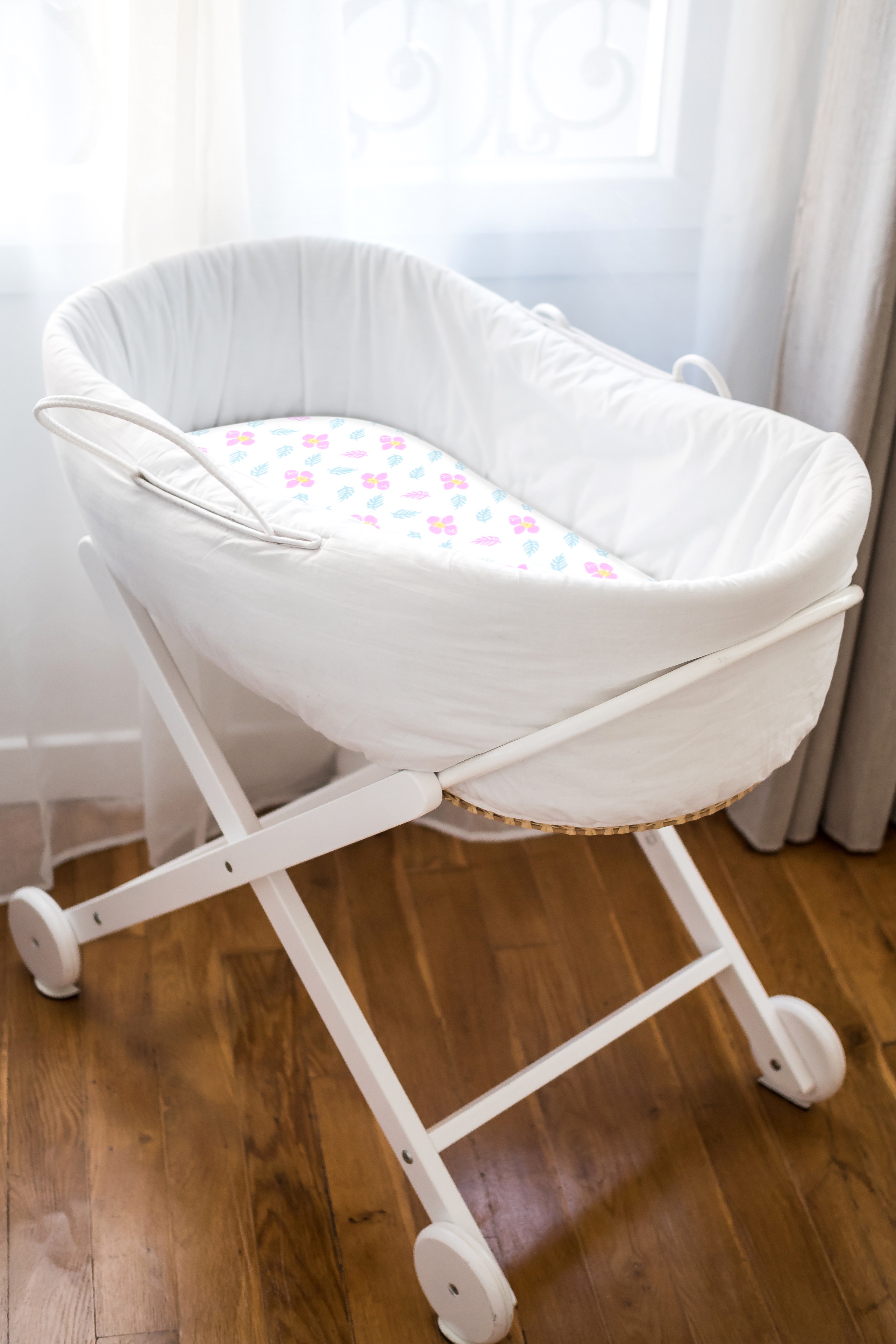 Bublo Baby 3-Pack Organic Cotton Bassinet Fitted Sheets, 32x16x4 – Fits Halo, Snoo, Graco, Dream On Me, Delta – Soft, Breathable Sheets for Oval, Hourglass & Rectangular Bassinet Pads
