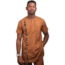 Urban Afrique african wear for men, Ankara Kaftan Lace Up Set