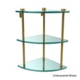 thumbnail image 3 of Three Tier Corner Glass Shelf - Satin Nickel, 3 of 5