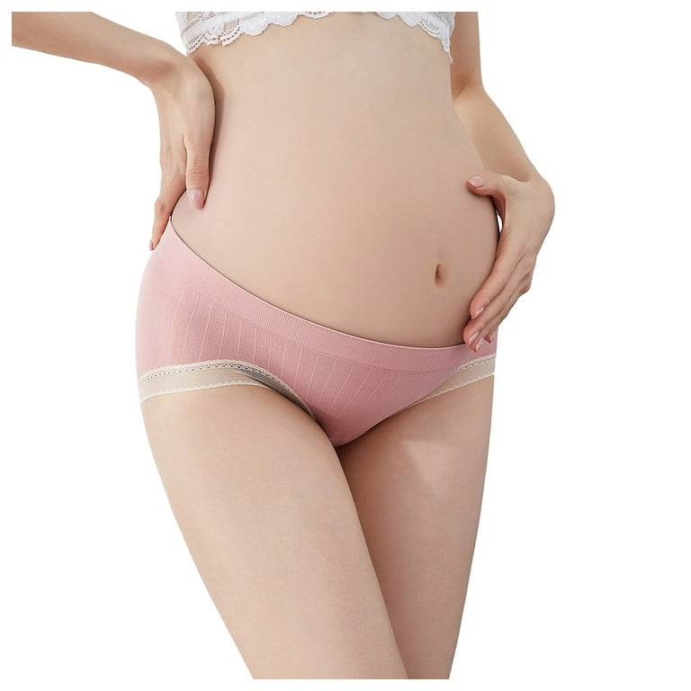 VerPetridure Women's Bikini Brief Underwear Thongs for Women Panties  Maternity Cotton Underwear Pregnancy Panties Postpartum Mother Under  Underwear 