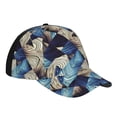 thumbnail image 3 of Balery Baseball Cap Adjustable Size for Running Workouts and Outdoor Activities All Seasons Dad Hat(Abstract Blue Squares), 3 of 8