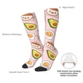 thumbnail image 4 of Xecao Breakfast Pattern Adult Stockings with Color-Block Design and 3D Print, Breathable Comfortable Hosiery for Daily Wear and Sports, 4 of 6