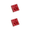 thumbnail image 3 of Inteprter Caja de embalaje de papel Bowknot Decorativo Lindo Reemplazo Rectangular Joyería Colgante Pendiente Estuche de regalo Vino Vino rojo 2Conjunto, 3 of 6