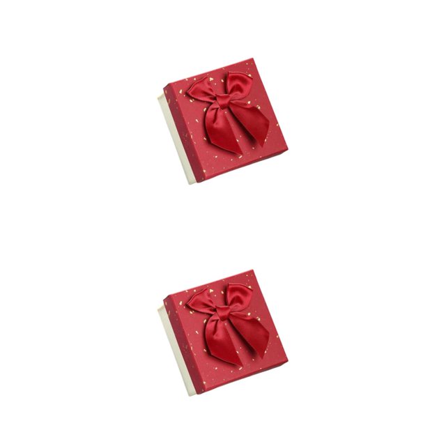 Monstrate Caja de embalaje de papel, portátil, decorativa, linda, protectora, colgante rectangular, , caja de regalo, envoltura, vino tinto Vino rojo 2Conjunto