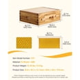 thumbnail image 4 of Bee Hive Medium Box Starter Kit, 100% Beeswax Coated Natural Fir Wood, Langstroth Beehive Kit with 10 Frames and Foundations, Transparent Acrylic Bee Windows for Beginners and Pro Beekeepers, 4 of 6