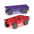 thumbnail image 1 of MAGNA-TILES® Cars 2 Piece Expansion Set: Purple & Red, 1 of 2