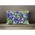 thumbnail image 3 of Carolines Treasures 16 x 12 in. Unisex Rhode Island Violets in Watercolor Fabric Decorative Pillow, 3 of 4