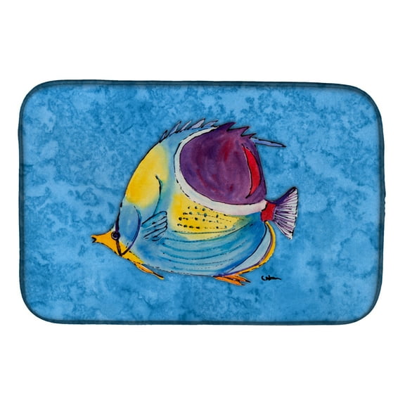 Caroline's Treasures Tropical Fish Dish Drying Mat