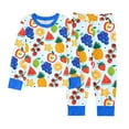 thumbnail image 3 of WOYY Toddler Boys Outfits Fruit Print Long Sleeve Top Pants Soft Sleepwear Set, Sizes 3-4T, 3 of 3