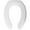 White, variant on Bemis 2155SSCT000 Elongated Open Front Toilet Seat in White