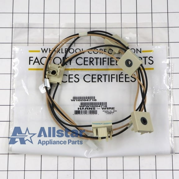 Whirlpool Range Spark Ignition Switch & Harness WPW10204718