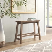 Boraam Wood Sonoma Bench in Barnwood Wire-Brush/Brown Finish