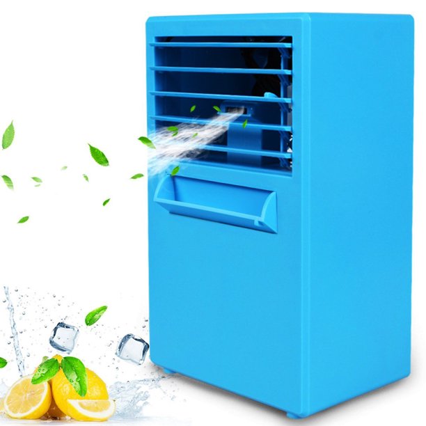 Amgra Mini Silent Portable Air Conditioner Fan Mini Evaporative Air Cooler Misting Swamp Cooler Small Desk Humidifier Fan For Office Home Nightstand A Walmart Com Walmart Com