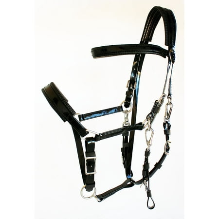 Pony Dressage Bridle - Horse English Dressage Biothane Bridle Halter Reins Set 40HS61