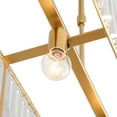 thumbnail image 6 of Modern Rectangular Crystal Chandelier Hanging Pendant Light Lamp Durable, 6 of 16