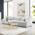 thumbnail image 2 of Sofa, Fabric, Light Grey Gray, Modern Contemporary Urban Design, Living Lounge Room Hotel Lobby Hospitality, 2 of 10