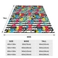 thumbnail image 3 of Balery Trendy Colorful Pineapples 1 Manta de Felpa Suave y Acogedora – Cobija de Franela Aterciopelada para Cama, Lavable y Cálida para Sofá, Mascotas, Transpirable-80"x60", 3 of 7