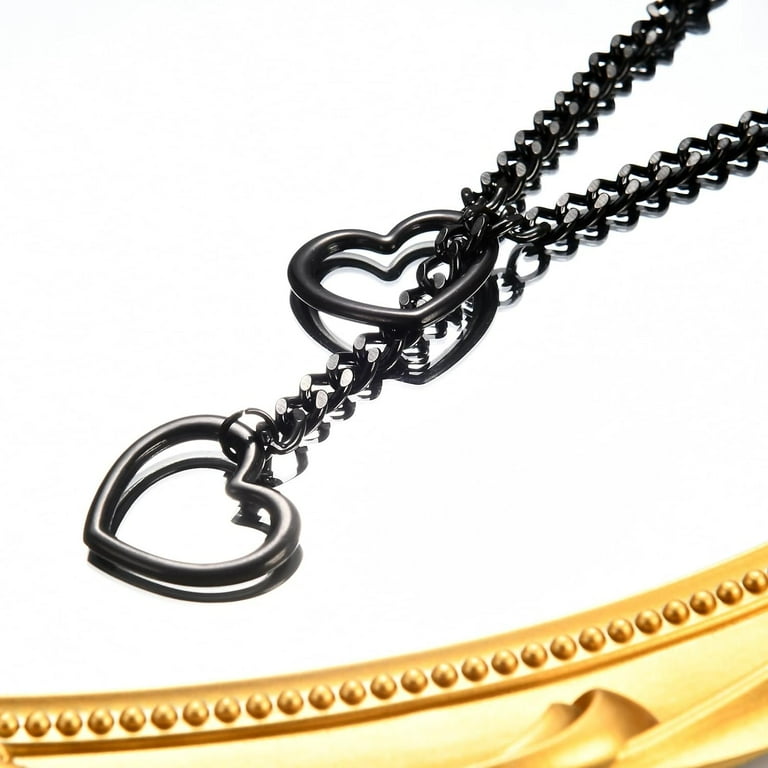 Stainless Steel Adjustable Lariat Y-Necklace for Men,Punk
