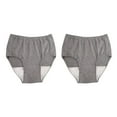 thumbnail image 1 of Youkk Reusable Washable Mens Underwear for Incontinence Breathable Briefs Pant 100CC Light Grey L 2Set, 1 of 3