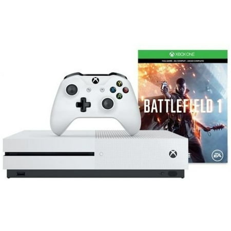 Restored Microsoft Xbox One S 500GB Console - Battlefield 1 Bundle (Refurbished)