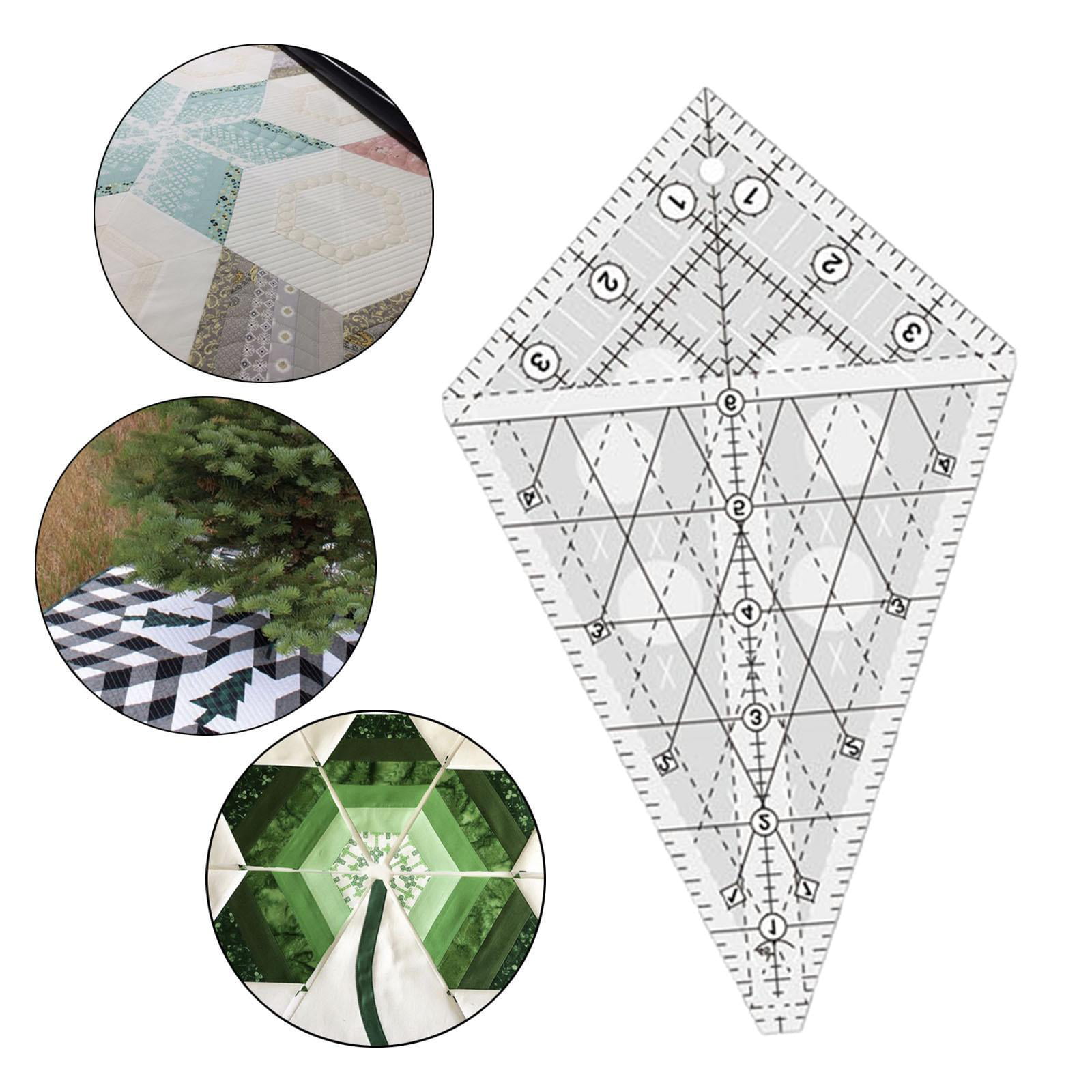Quilting Rulers Ultrathin Star Making Art Ruler Template DIY Quilting  Template Transparent Triangle Patchwork Ruler Tool for Sewing Lover  functional