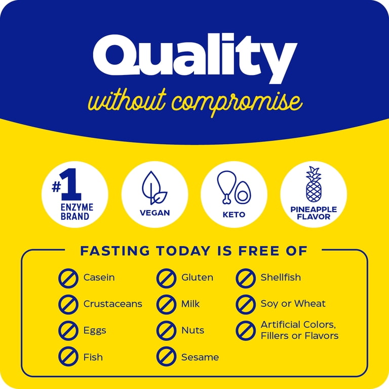 Enzymedica Fasting Today Powder, Pineapple Flavor, 9.31 oz