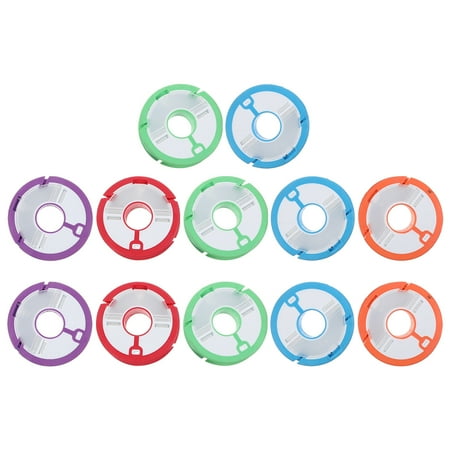 12 Pcs Coil Fishing Line Winding Tool Spool Reel Bracket Catfishing Hooks Grip Wheel Tools