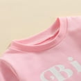 thumbnail image 5 of FNNMNNR Baby Bro Sister Matching Clothes Children Letter Printed Sweatshirt Casual Round Neck Long Sleeve Loose Pullover Sweater, 5 of 8