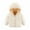 Beige, variant on Kids Heavy Coat Winter Warm Padded Coats Toddler Baby Boys Girls Autumn Cotton Padded Jacket With Velvet Lining Hooded Zipper Coat Black