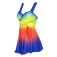 thumbnail image 4 of facefd Femmes Femmes Tankini Dos Deux Pièces Rehausseur Maillot de Bain Maillot de Bain Silhouette 4 m, 4 of 5