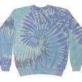 thumbnail image 3 of Tie-Dye Crew Neck Sweatshirt Adult Colortone Men Sizes S to 3XL Unisex Fleece, 3 of 3