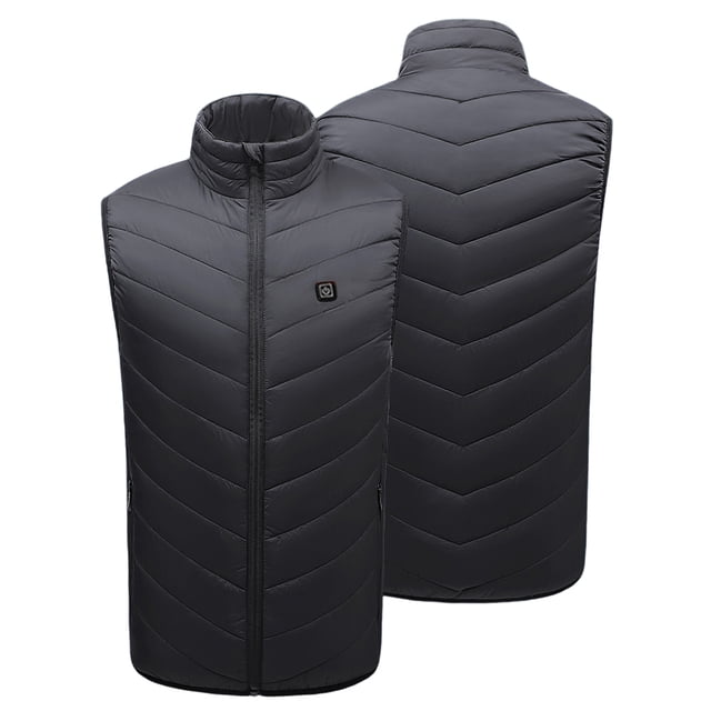 Chaleco calentado unisex calefacción eléctrica chaqueta lavable para caza deportiva (XXXL)