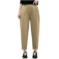 thumbnail image 7 of Women's High Waisted Wide Leg Pants Trousers Slacks Casual Daily Lounge Wear Solid Color Soft Breathable Flowy Comfy Oversized Loose Fit for Work Office Travel Essentials, 7 of 7