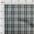 thumbnail image 1 of oneOone Cotton Poplin Gray Fabric Madras Check Sewing Material Print Fabric By The Yard 56 Inch Wide, 1 of 4