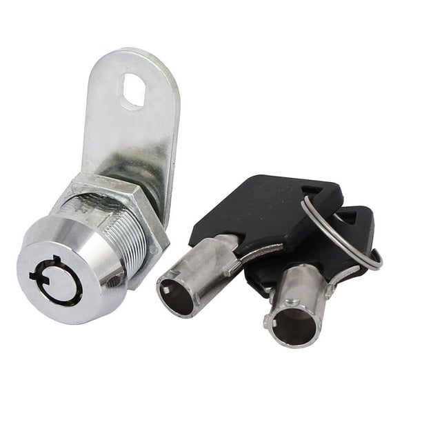 Cerradura tubular con llave diferente para puerta de gabinete de correo, cilindro de 17 mm
