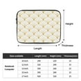 thumbnail image 3 of Vintage Gold Geometric Texture 13 inch Portable Laptop Sleeve Compatible with MacBook Air Notebook Computer Case for Men Women College School Students, 3 of 7